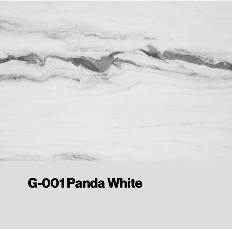G-001 Panda White quartz or marble texture with white background and — eco wall panel finish, Vireo Homes