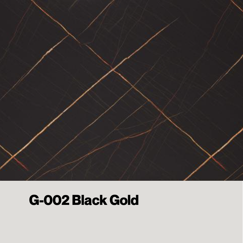G-002 Black Gold marble or quartz texture with black background and gold — eco wall panel finish, Vireo Homes