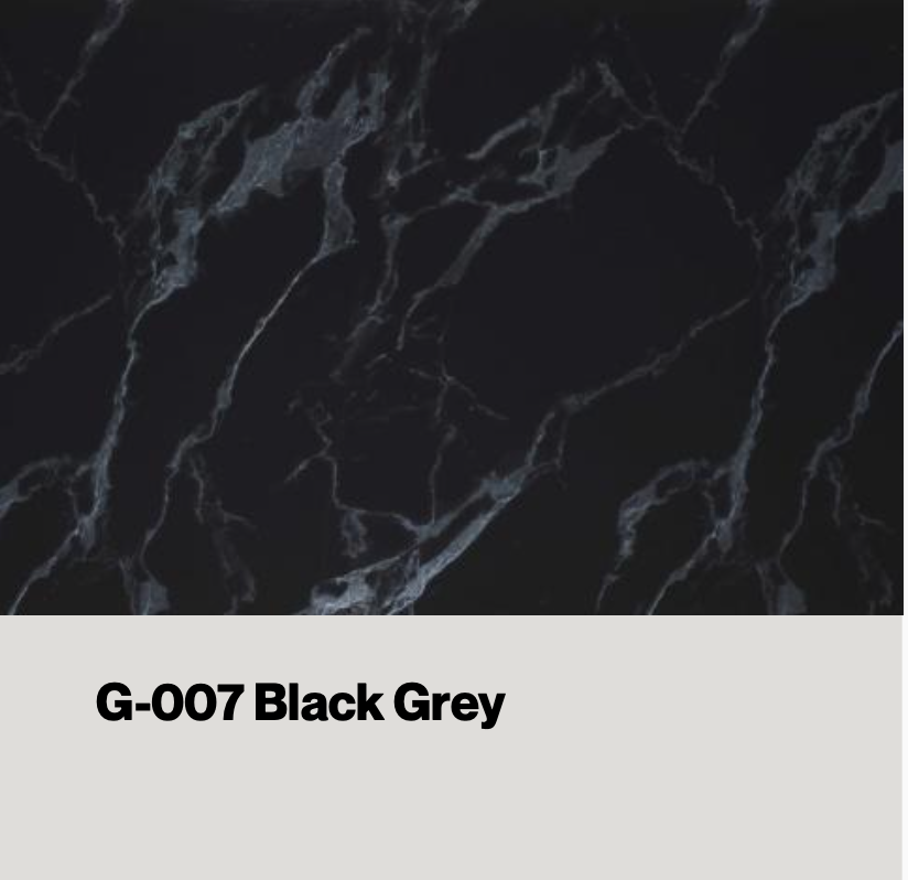 Black marble pattern with light grey veining for surface or tile. — eco wall panel finish, Vireo Homes