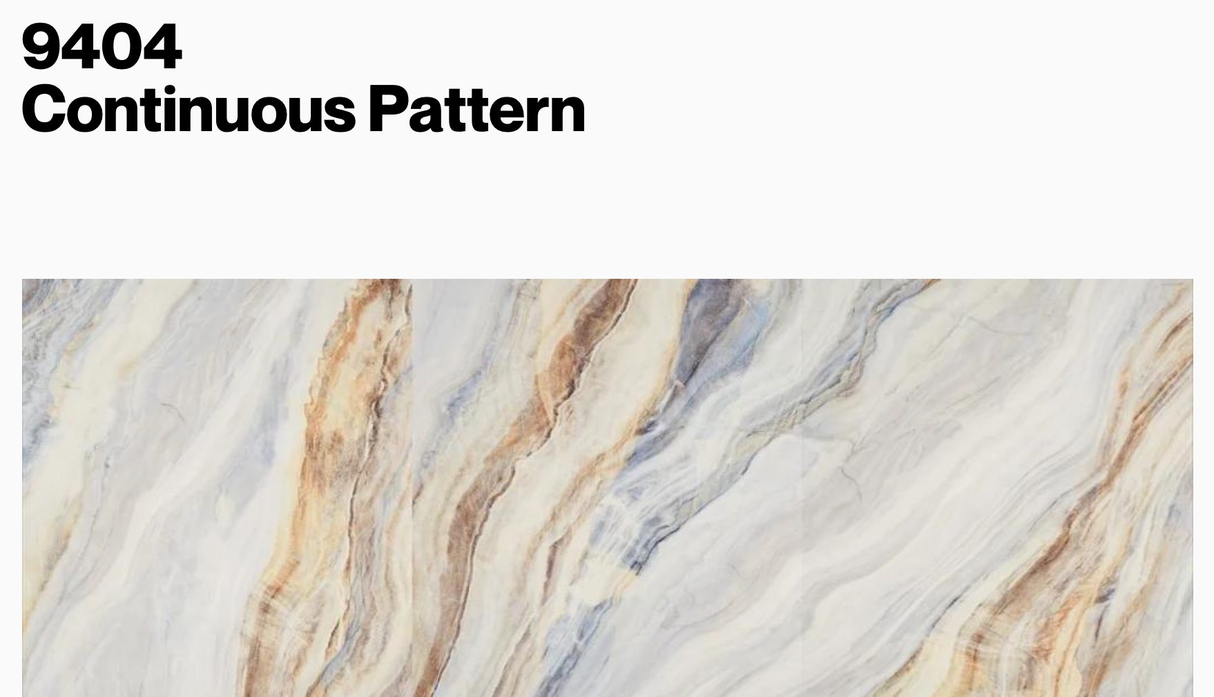 White marble continuous pattern with warm brown and blue-grey flowing — eco wall panel finish, Vireo Homes