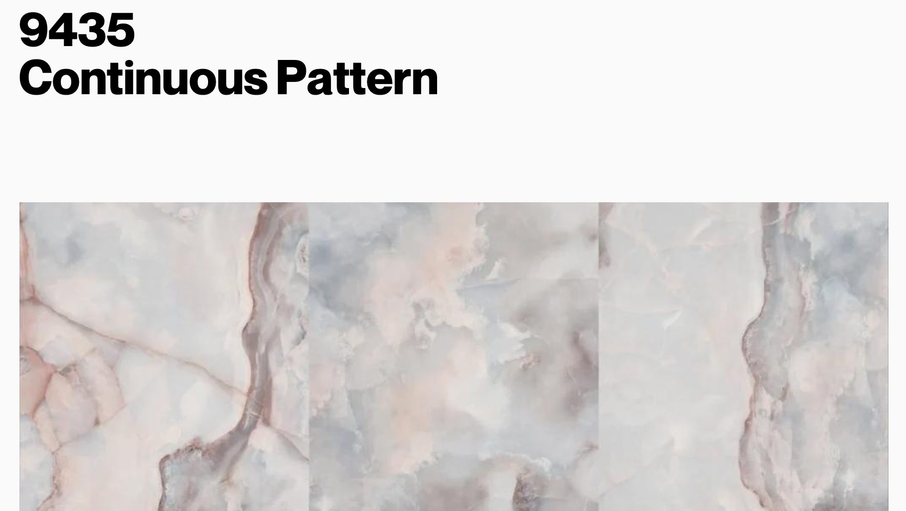 White stone continuous pattern with abstract clouds of pink, blue-grey, — eco wall panel finish, Vireo Homes