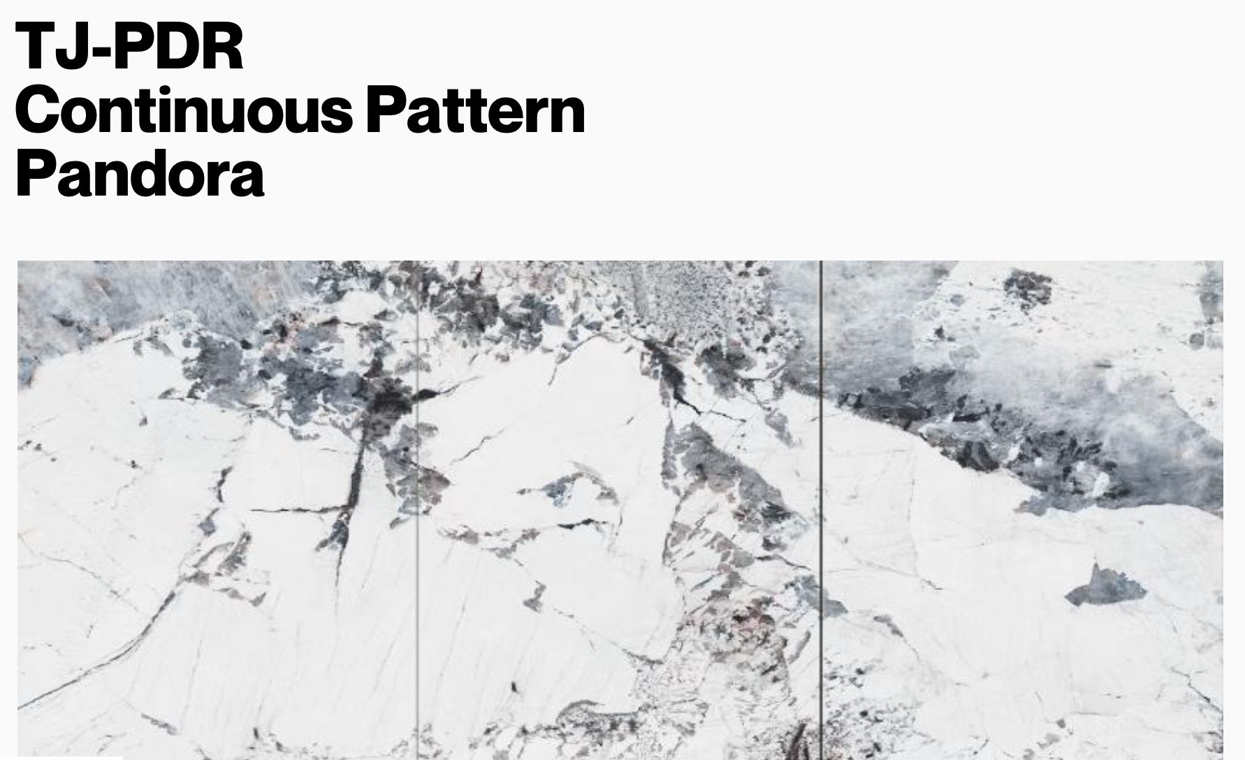 White and gray continuous pattern marble-look surface, Pandora design. — eco wall panel finish, Vireo Homes