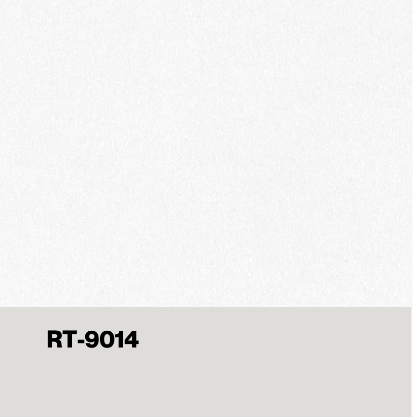 Solid white textured laminate surface, RT-9014 — eco wall panel finish, Vireo Homes