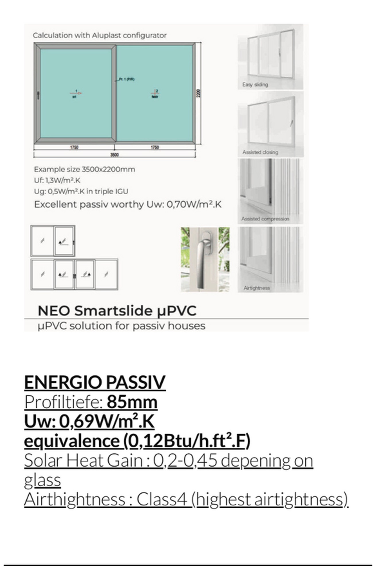 PHI-certified triple-glazed Passive House entrance door — Uw ≤ 0.80 — Vireo Homes