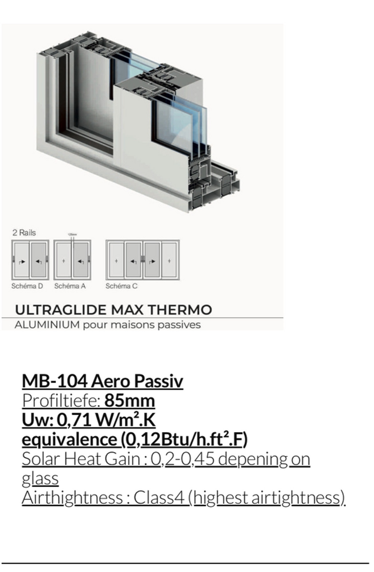 PHI-certified triple-glazed Passive House door system — Uw ≤ 0.80 — Vireo Homes