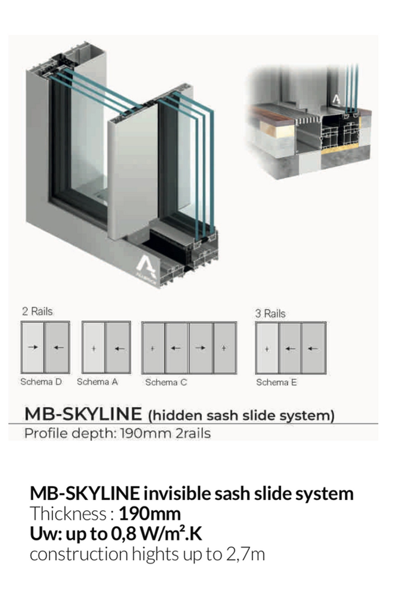 Aluminum sliding patio door system — slim sightlines — Vireo Homes Toronto