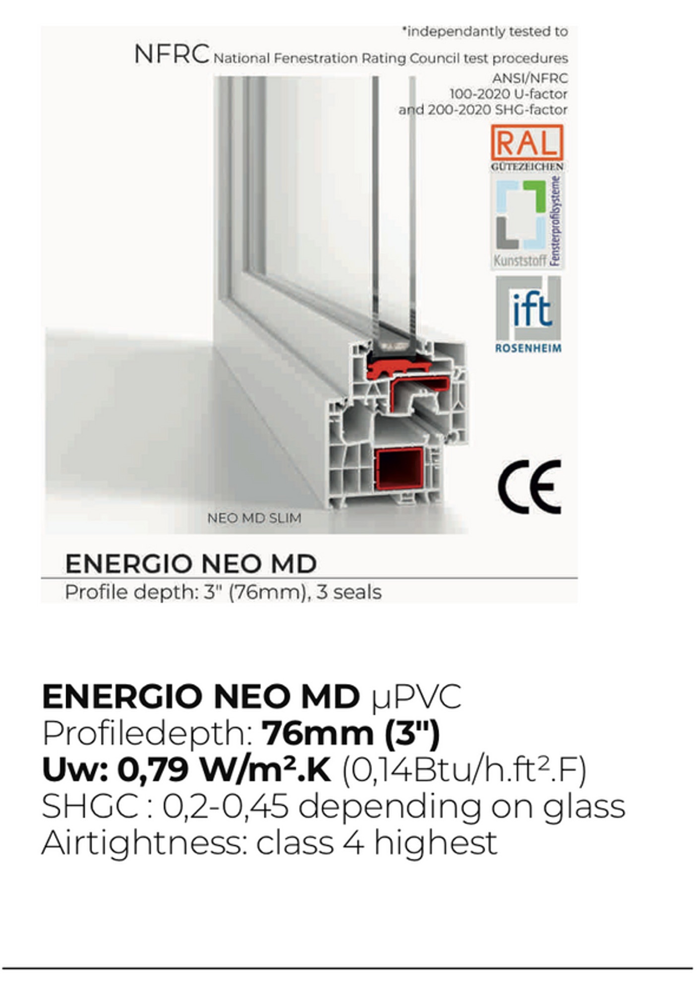 uPVC high-performance window system — Vireo Homes Toronto
